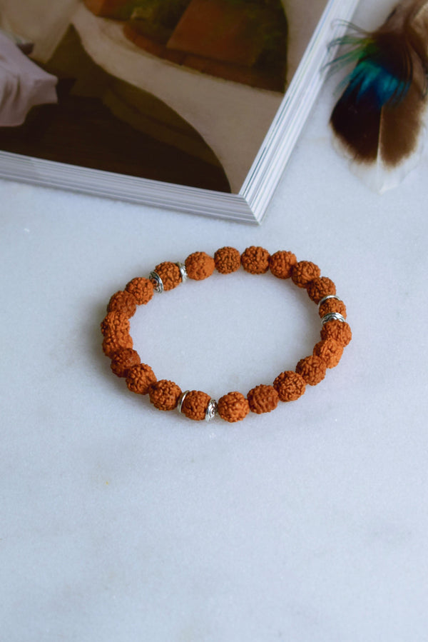 🎁 Authentic 5 Mukhi (Five-faced) Rudraksha Bracelet (100% off)
